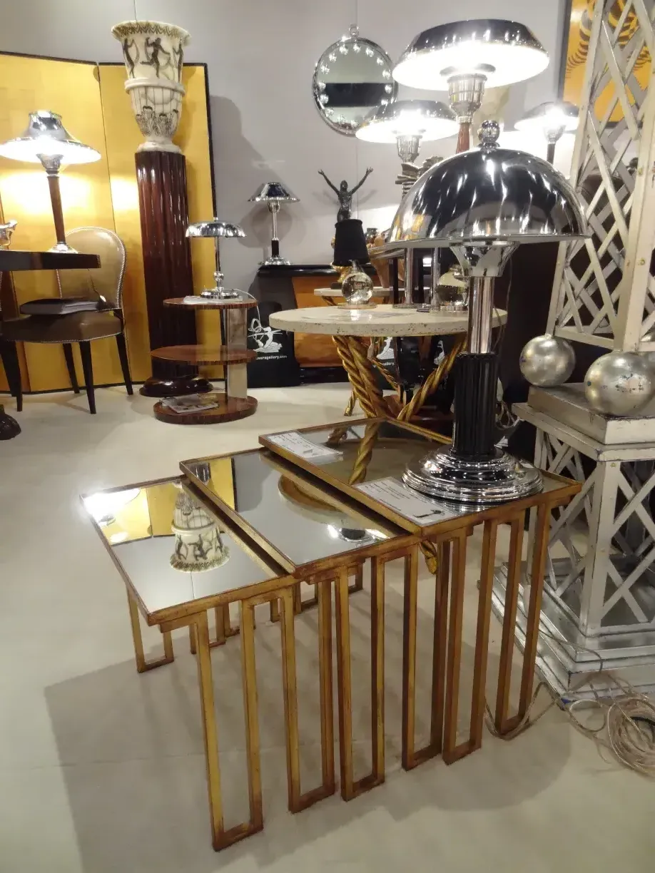 lampada da tavolo antica art deco con base elegante