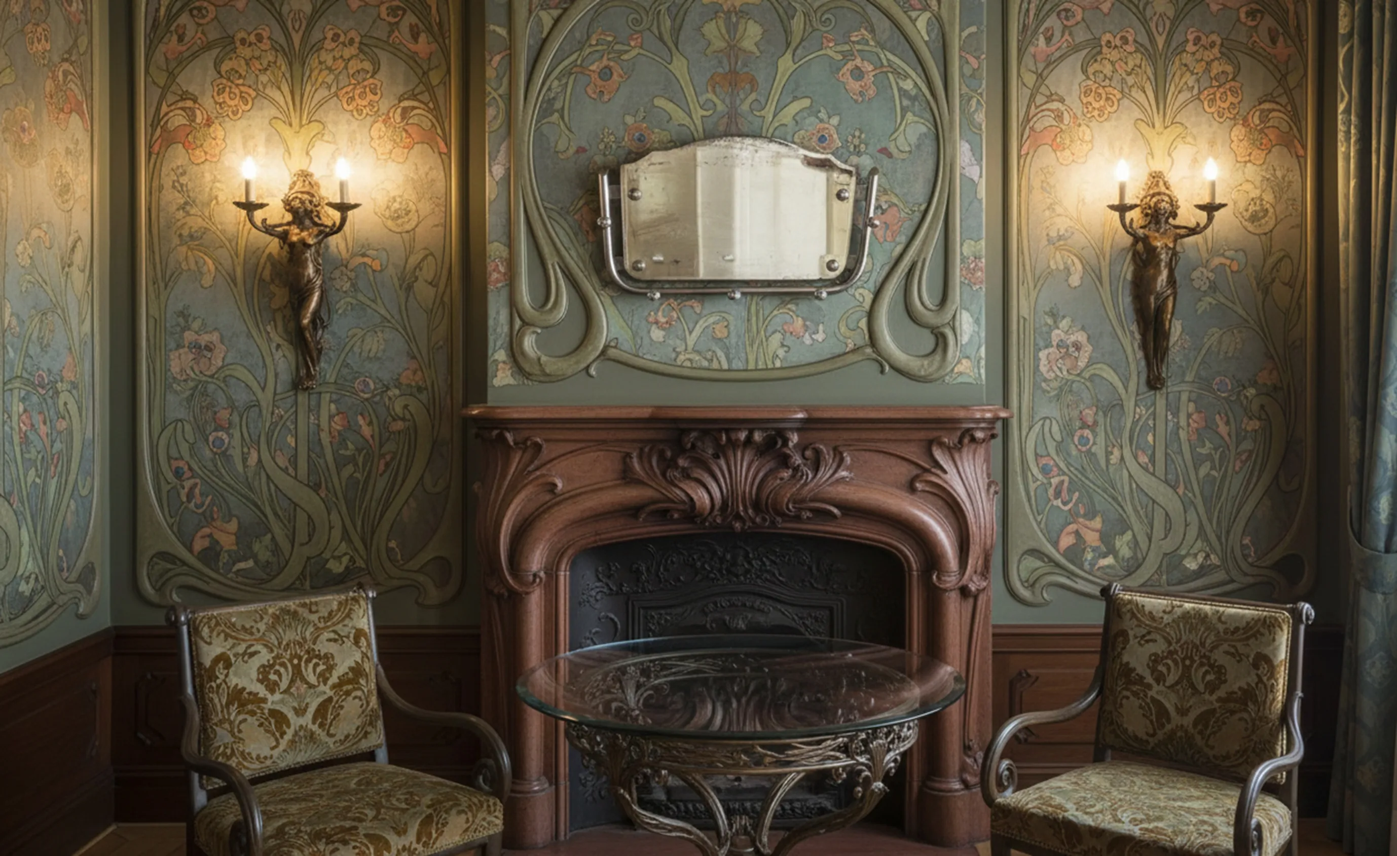 bengaleiro antigo decorativo em um ambiente elegante