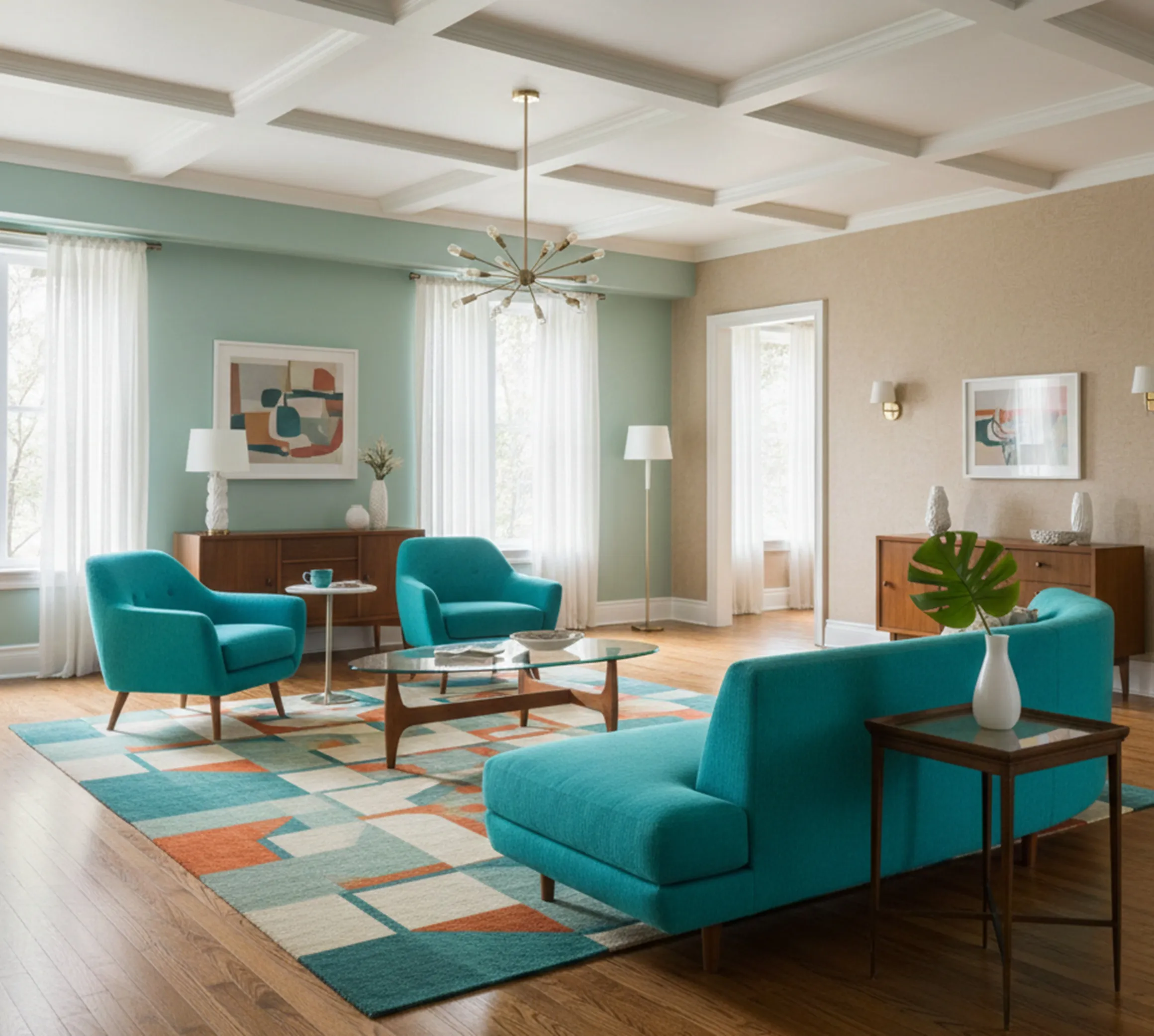 Antique living room table with modern decor and elegant design