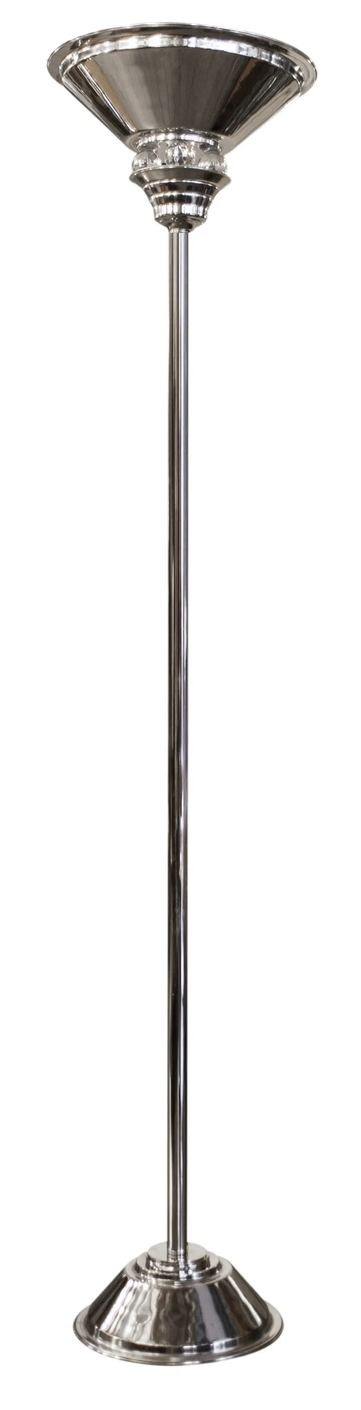 ensemble de 2 lampadaires antiques avec base large