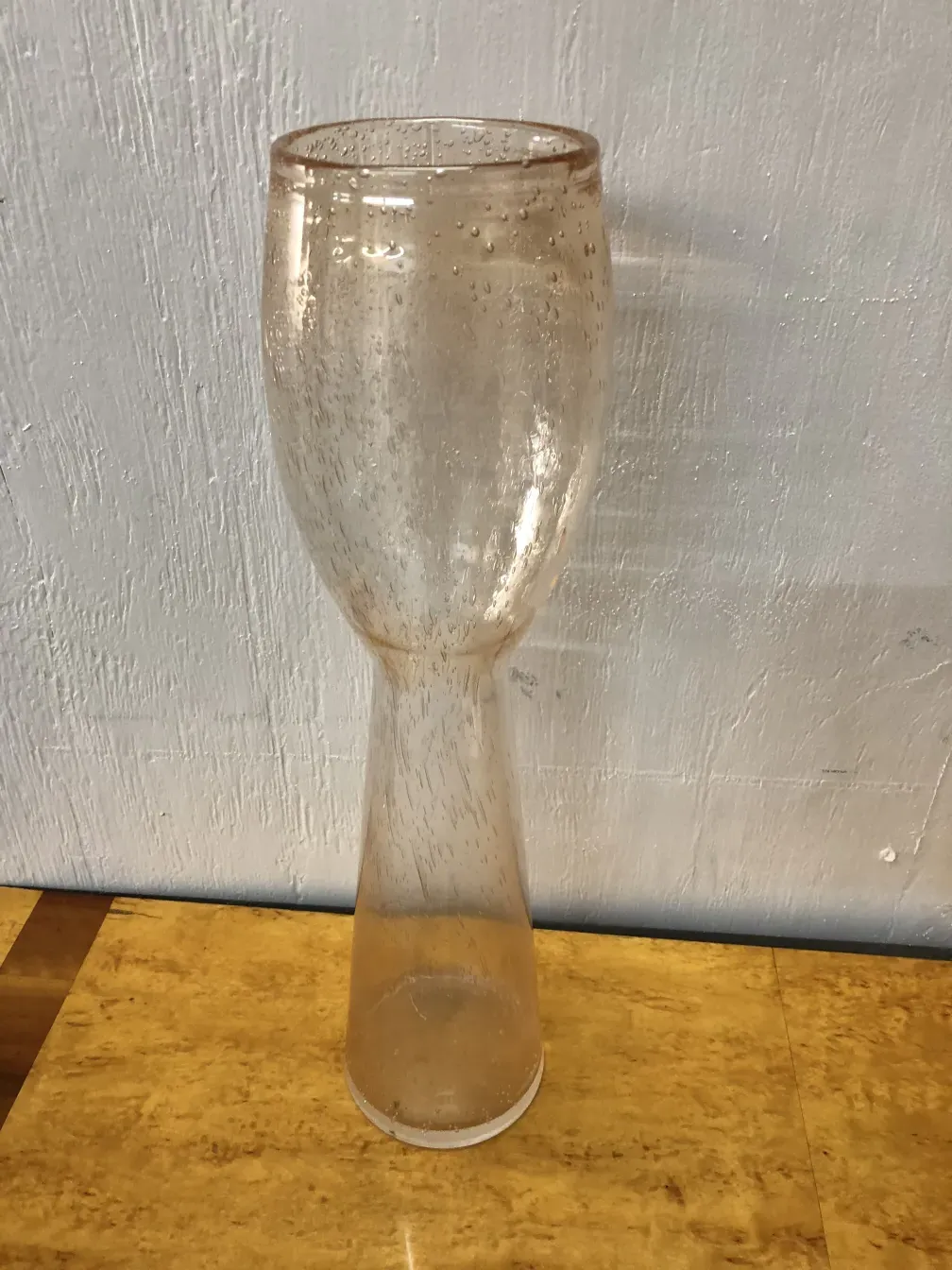 two antique Murano vases with clear details and bubbles