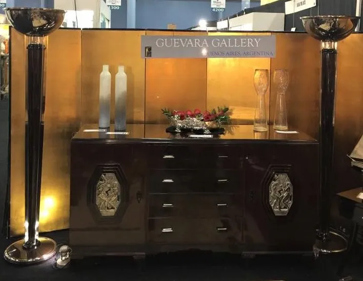 2 antique murano vases in an elegant setting