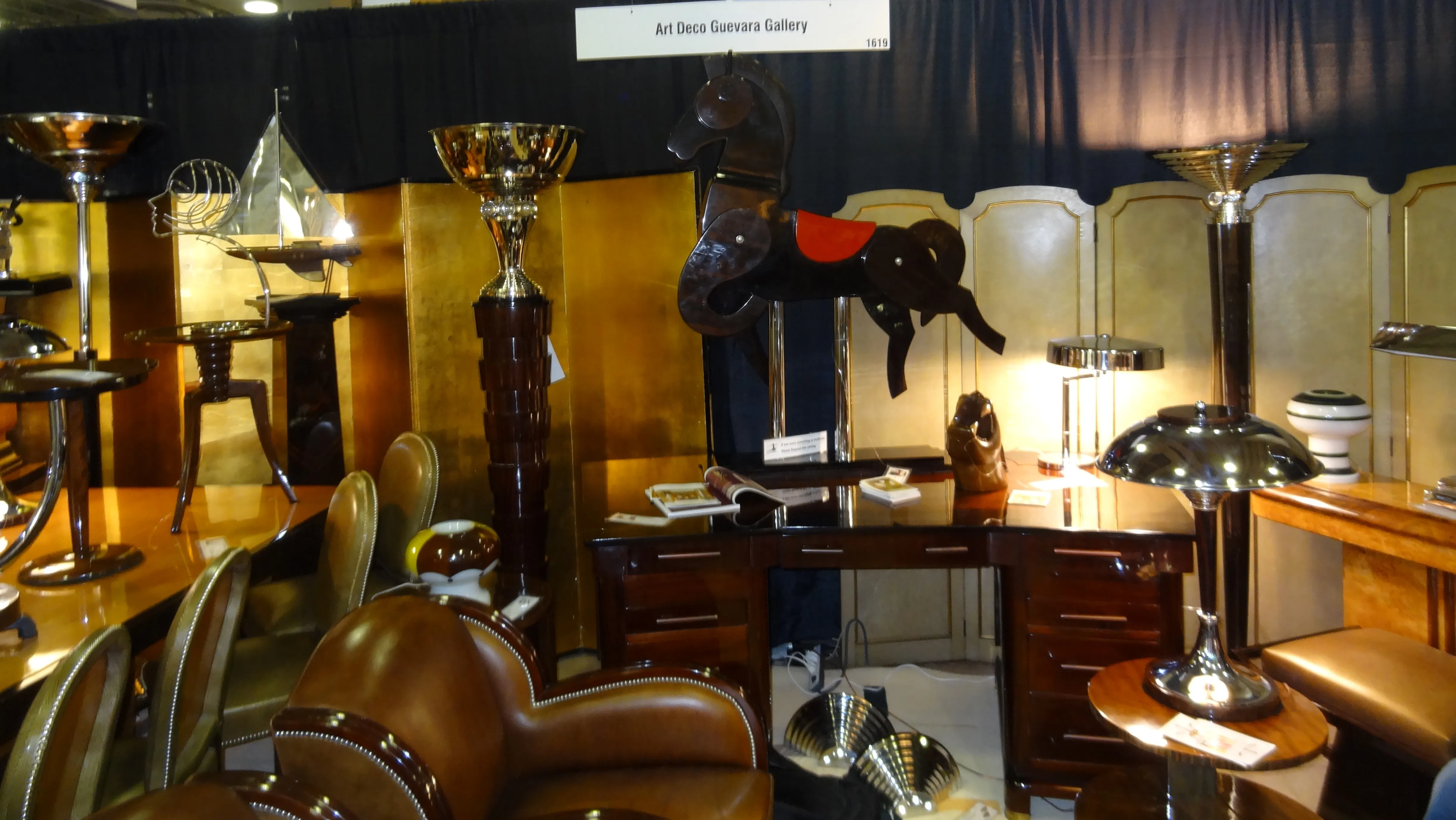 antique desk with a lamp and chair, modern decoration