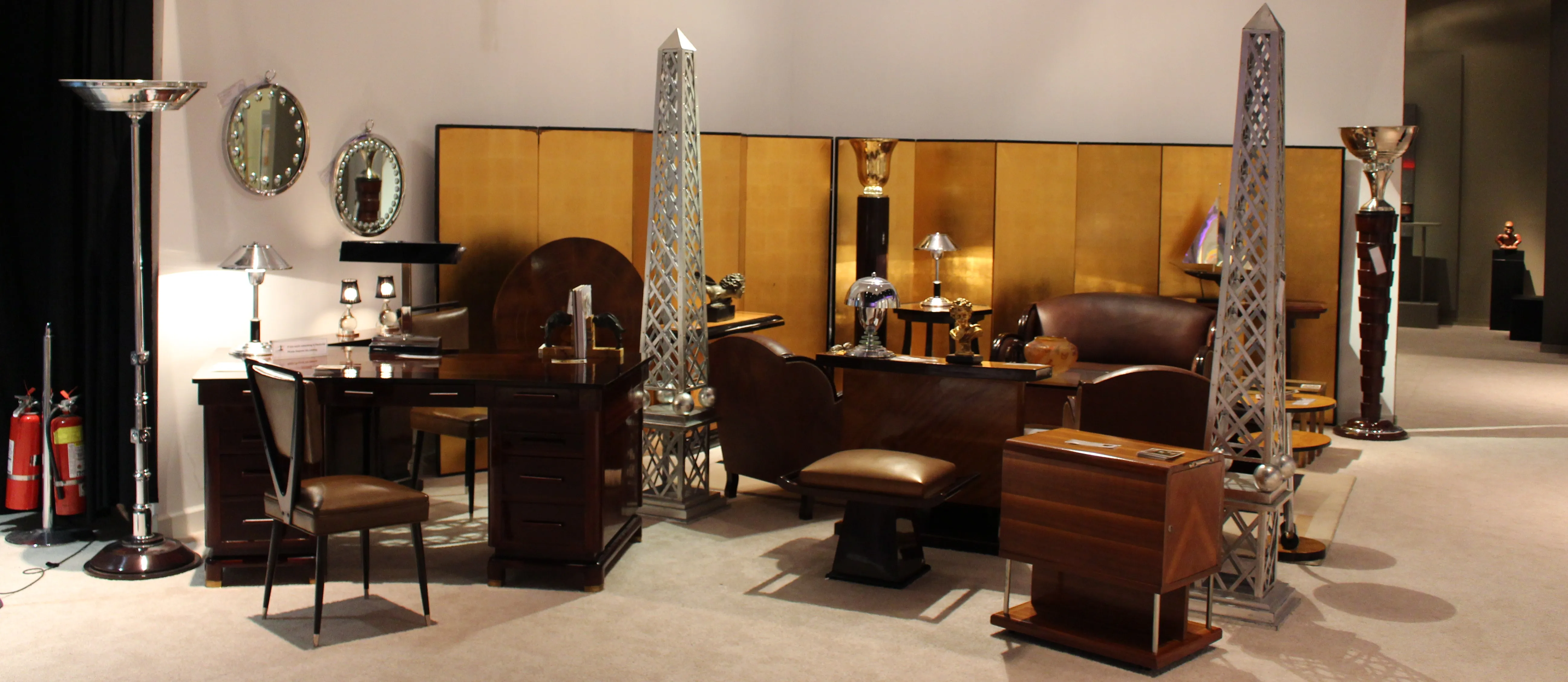 antique classic-style table in an elegant setting