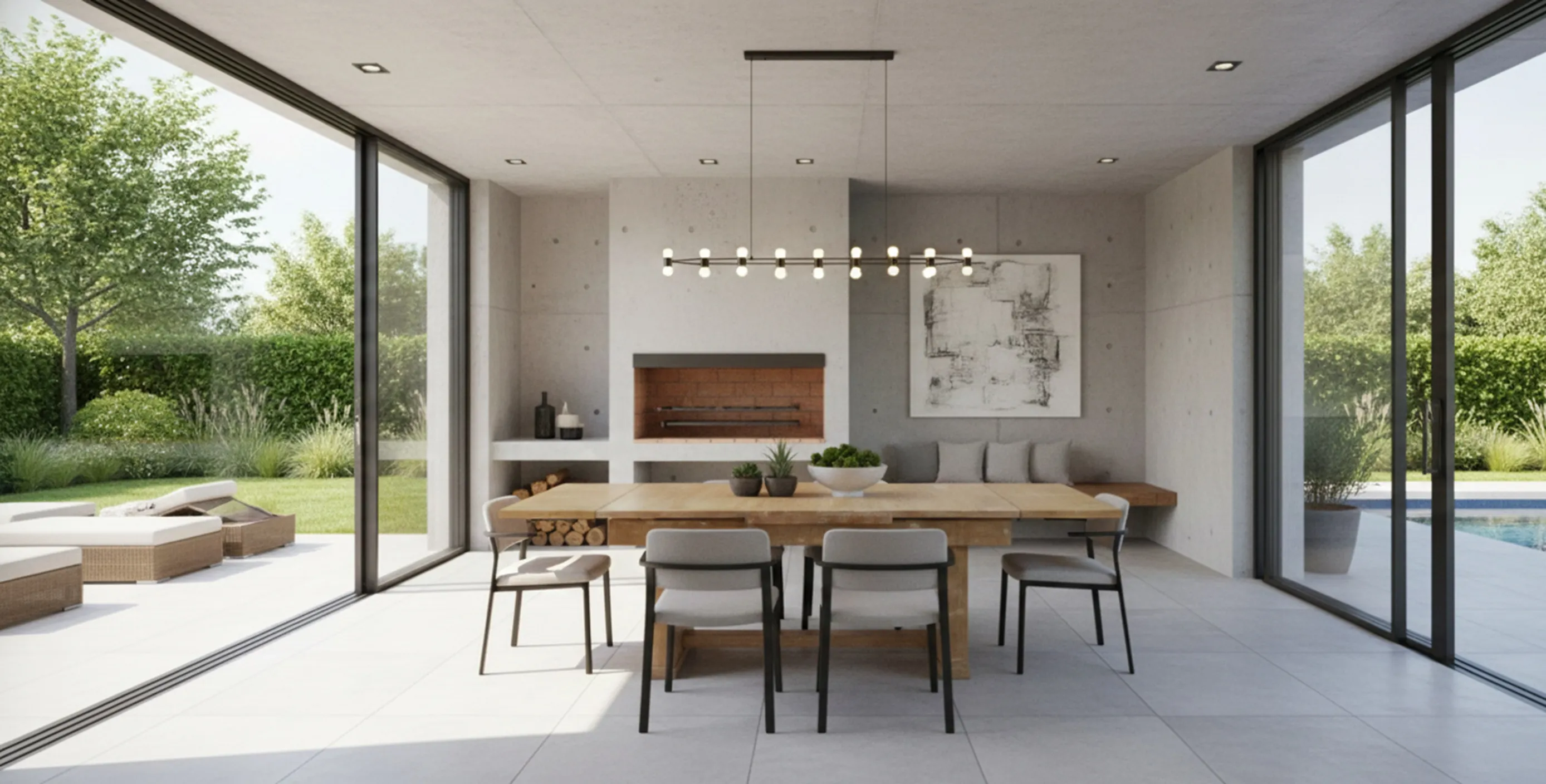 Tavolo da pranzo antico per 6/4 persone con decorazione moderna.