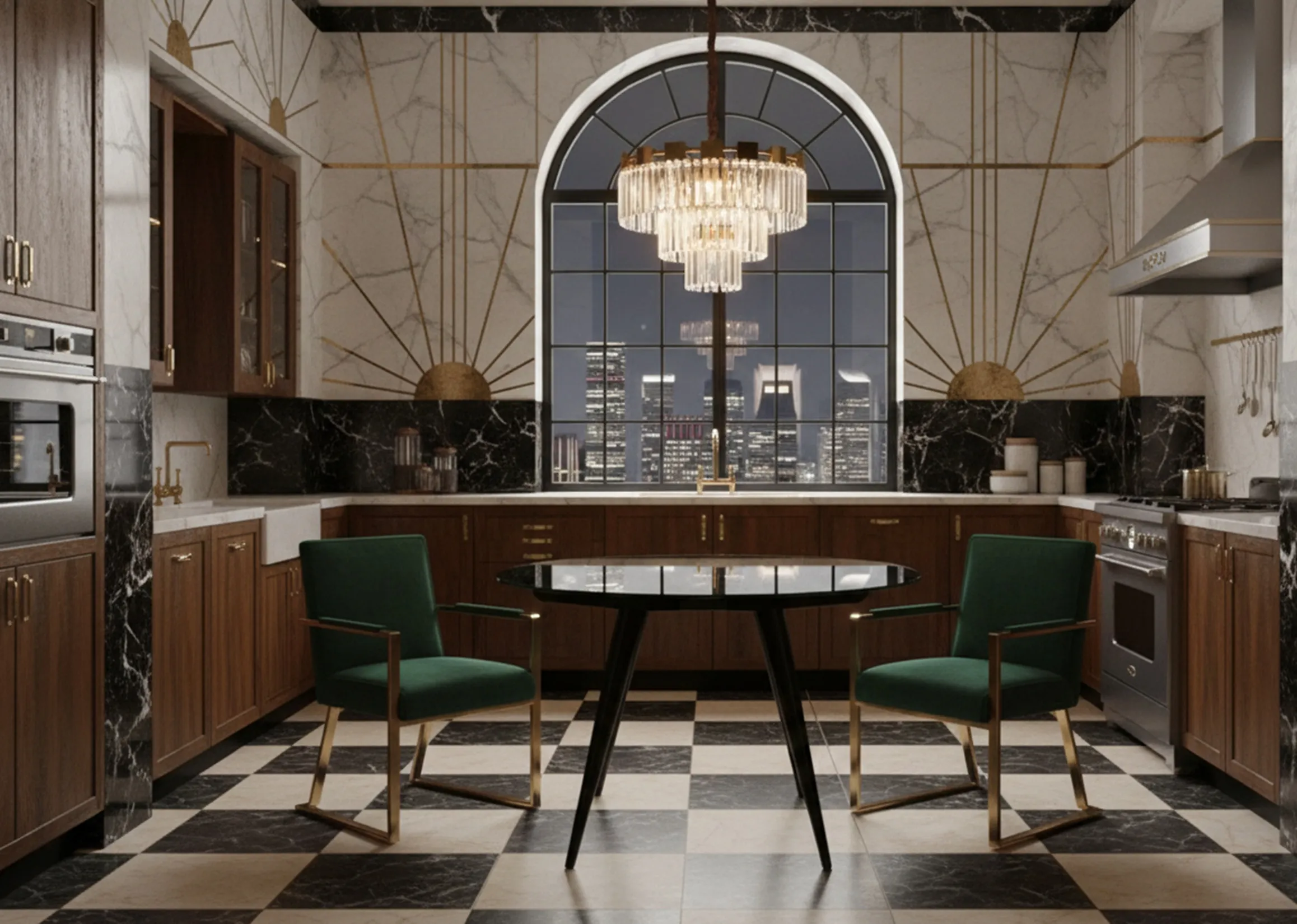 mesa de jantar antiga com cadeiras em ambiente moderno