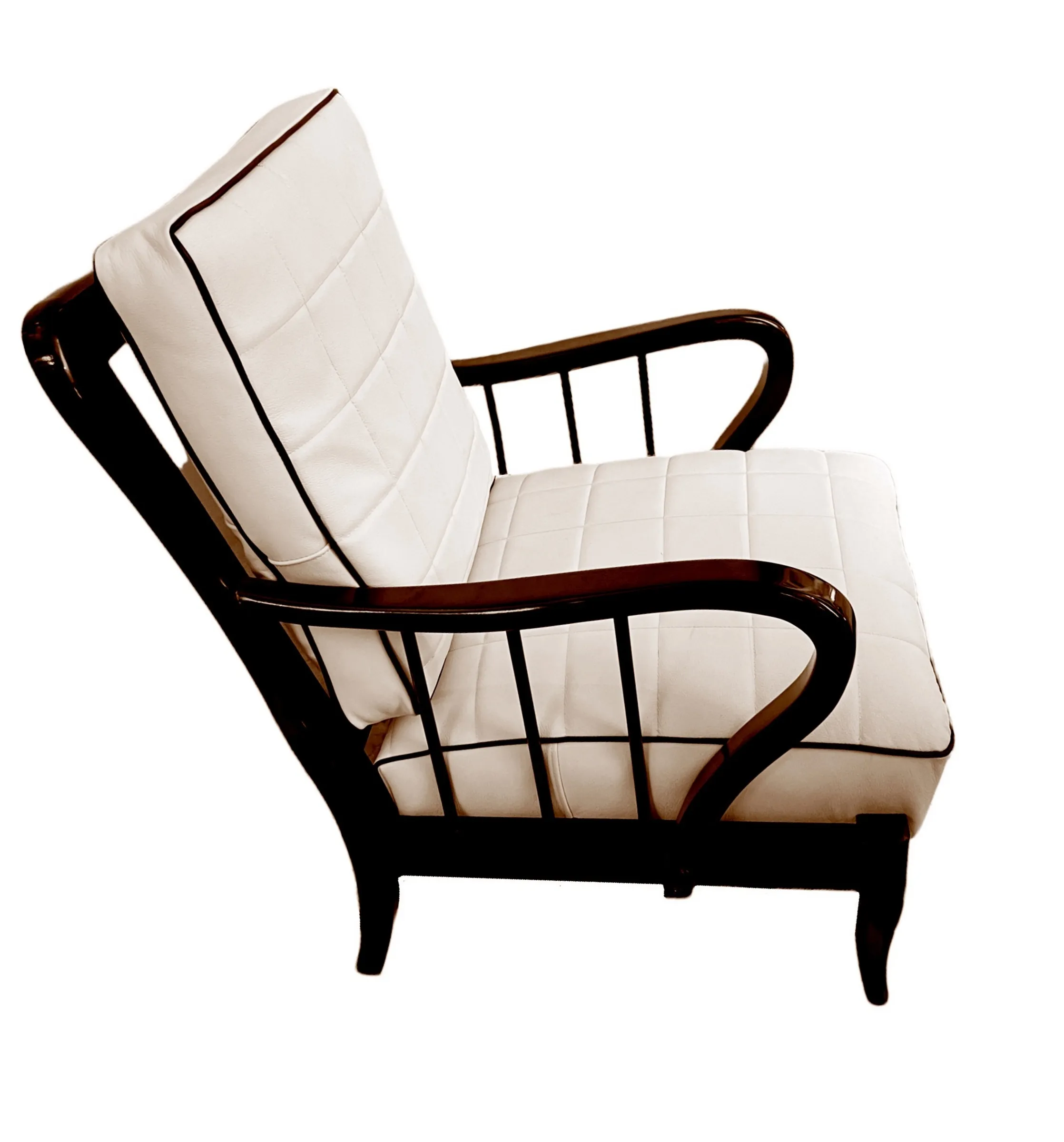 deux fauteuils anciens de Paolo Buffa, style élégant et classique