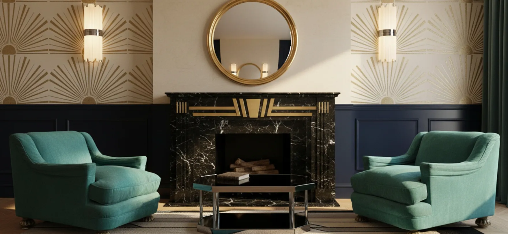 dos sillones antiguos para restaurar con diseño acogedor en habitación elegante