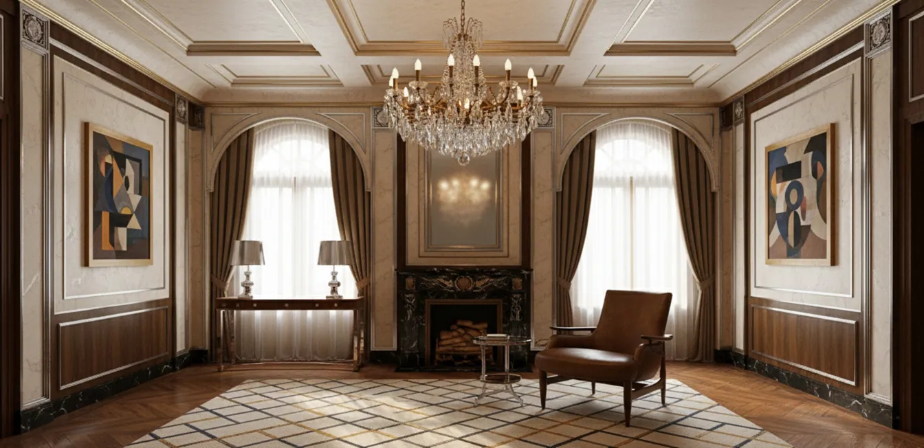 due poltrone antiche da restaurare in un ambiente elegante e classico