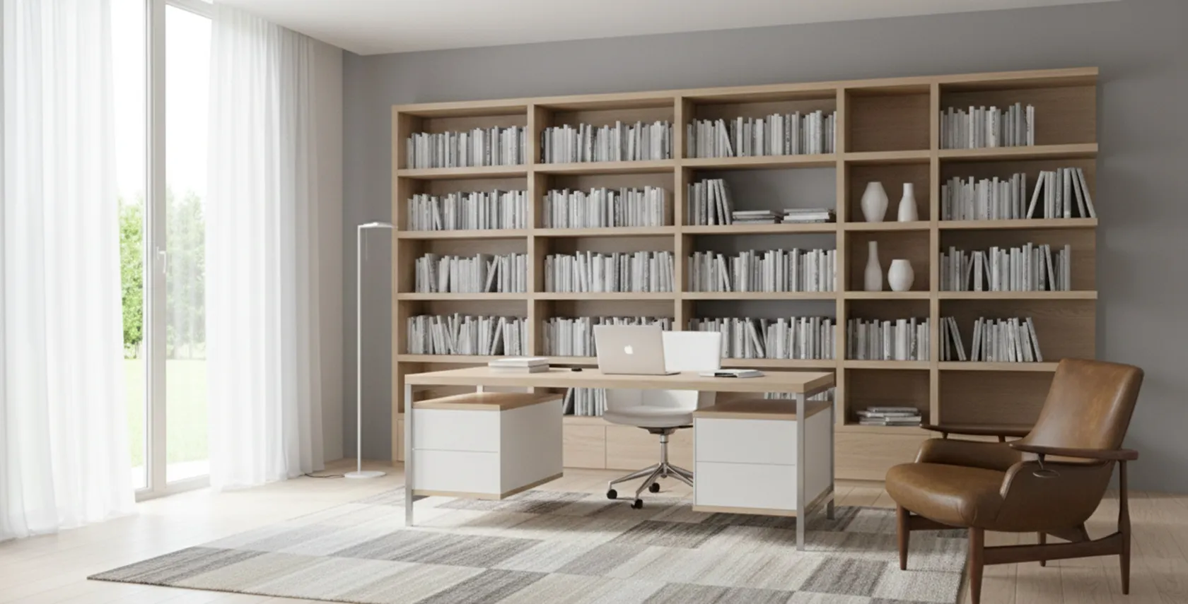 كرسيان قديمان بتصميم إسكندنافي مع تفاصيل فريدة في بيئة حديثة