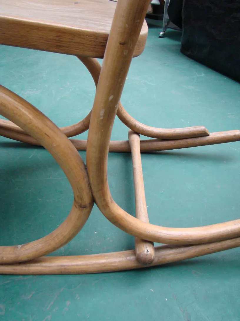 Antique hammock chair by Lorenz Thonet with a curved design