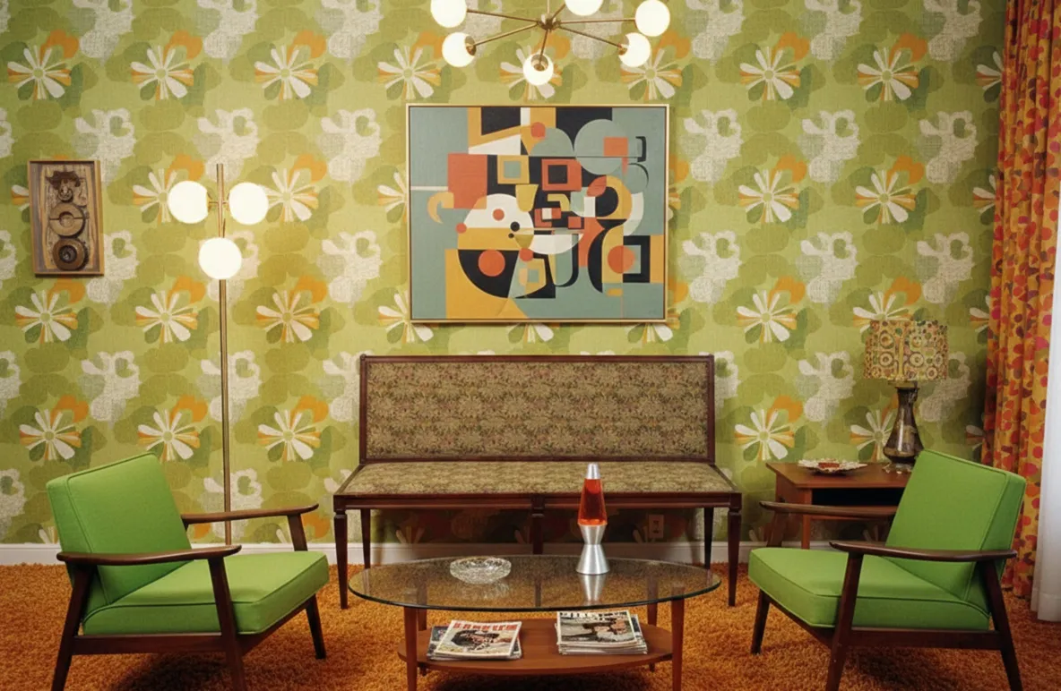 Sgabello antico decorativo in un ambiente vintage