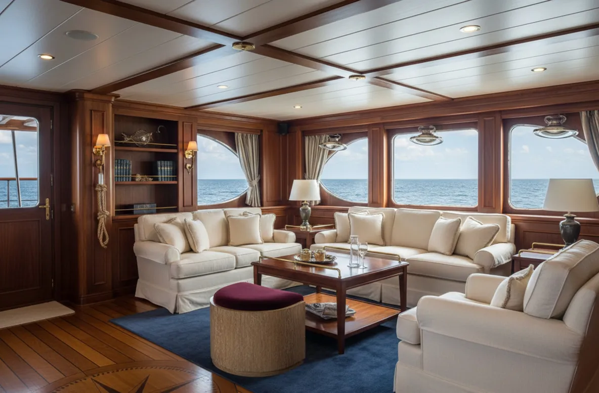 старинный табурет в элегантном Nautical стиле