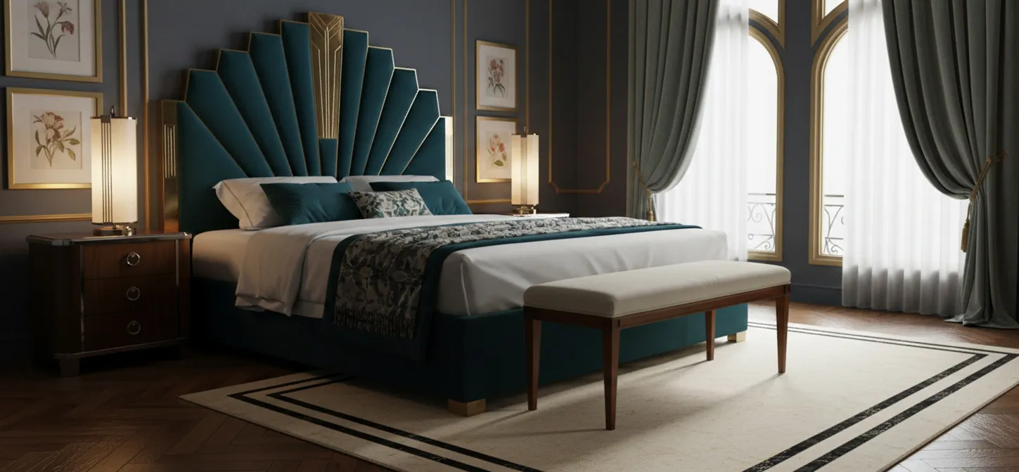 古老装饰的小板凳在优雅的房间里。