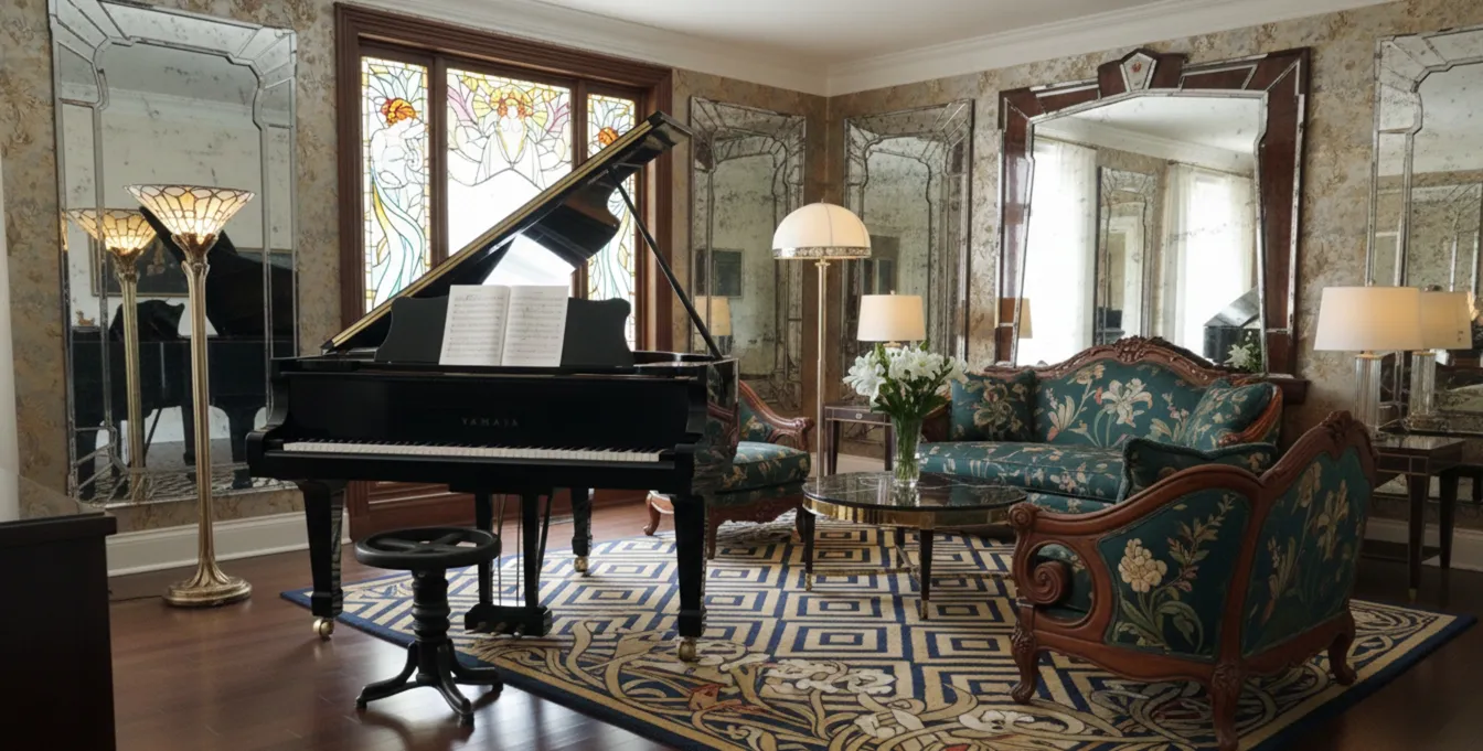 antique thonet sidewalk stool in a stylish room