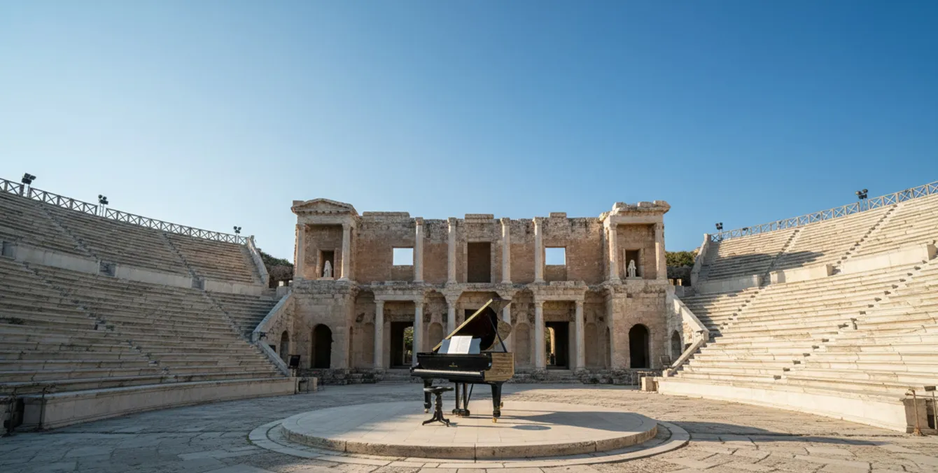 Banqueta antiga thonet em um ambiente externo clássico.