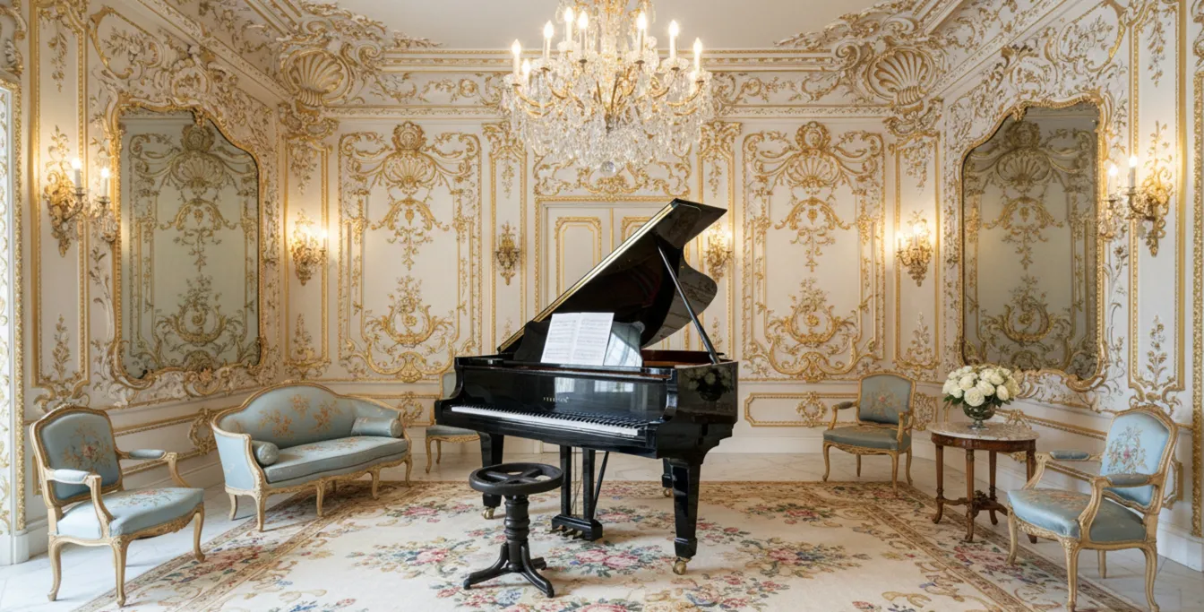 Antique thonet sidewalk in an elegant classic setting