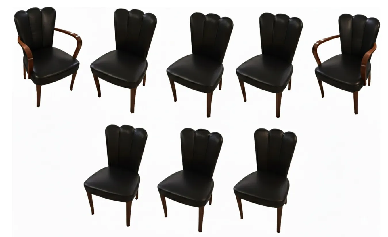 antiquités dans un cadre classique, 6 chaises et 2 fauteuils à restaurer