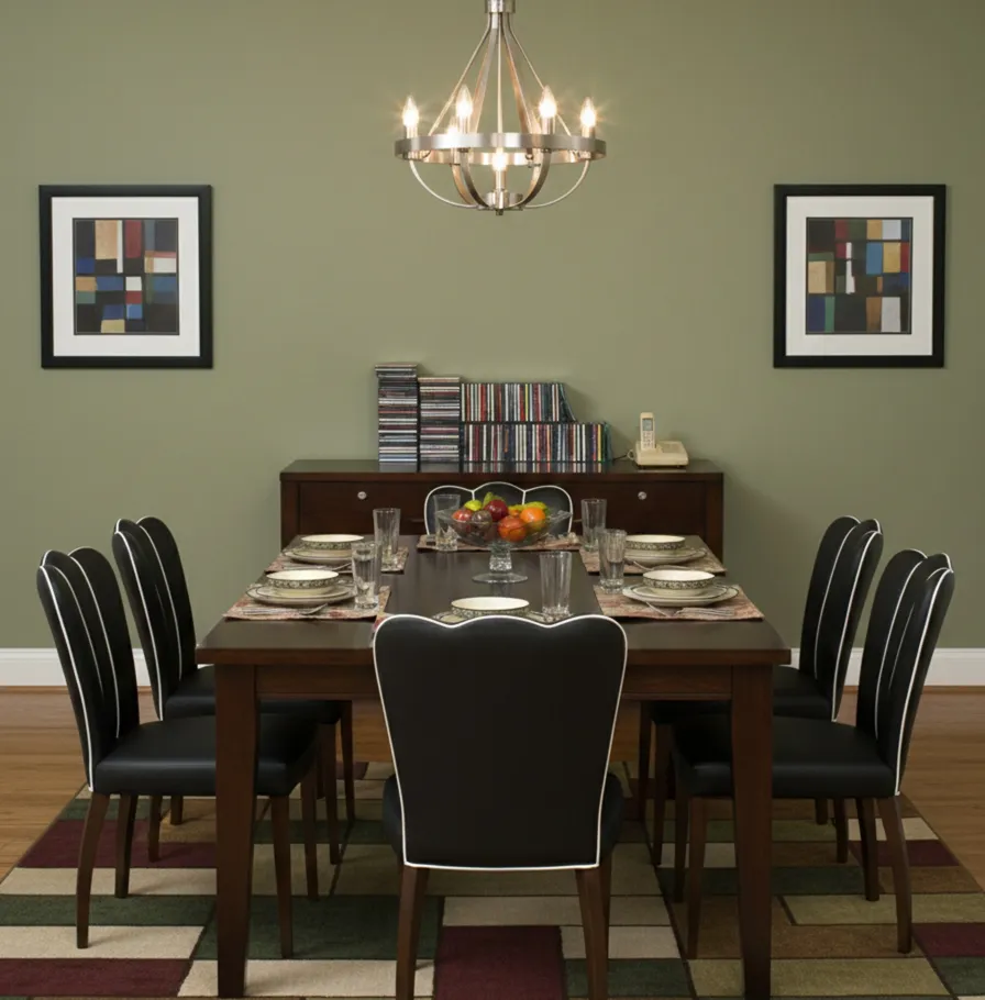 古董组合：6把椅子和2张扶手椅在优雅的环境中