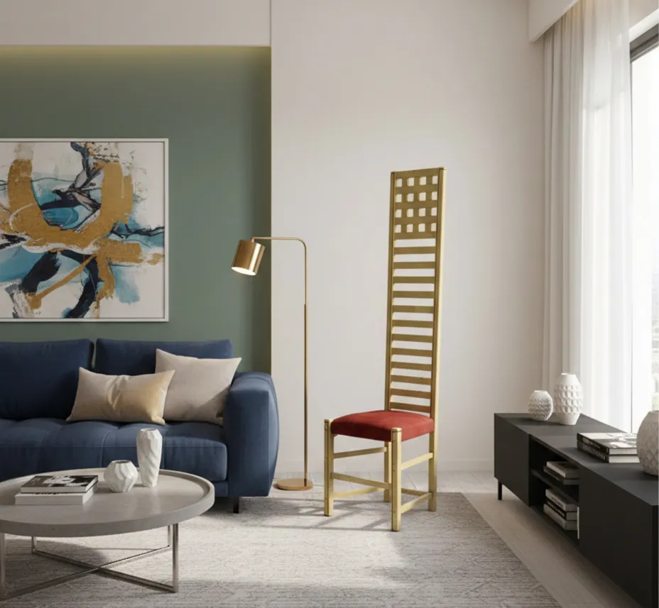 古い椅子が現代の環境で