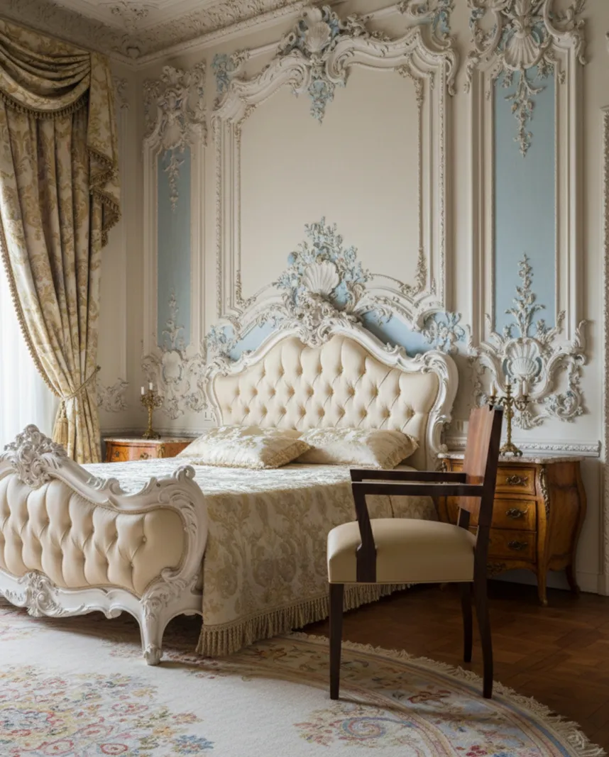 Poltrona antica Art Deco in una stanza elegante