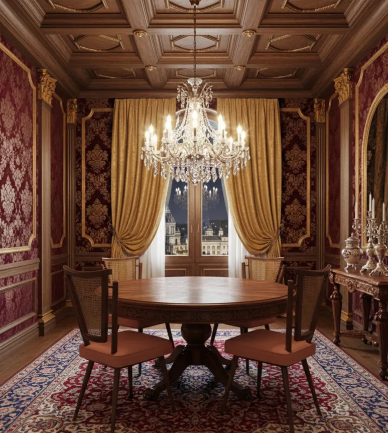 quattro sedie antiche in un ambiente elegante, pronte per essere restaurate