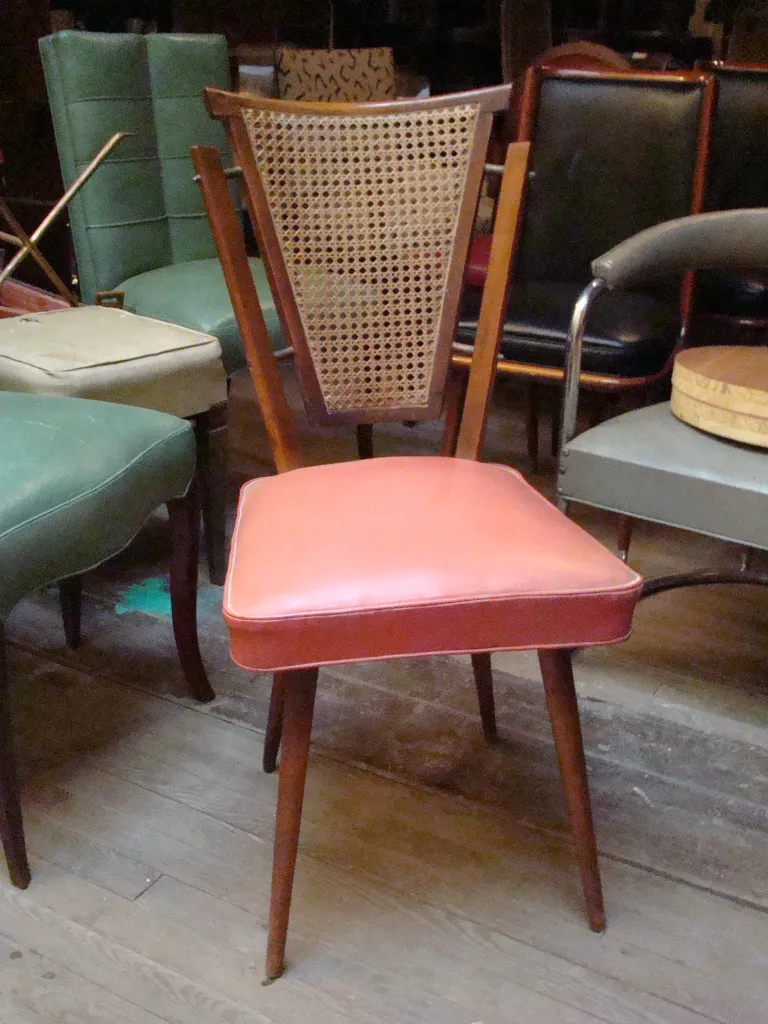 4 sedie antiche stile art deco, alcune imbottite