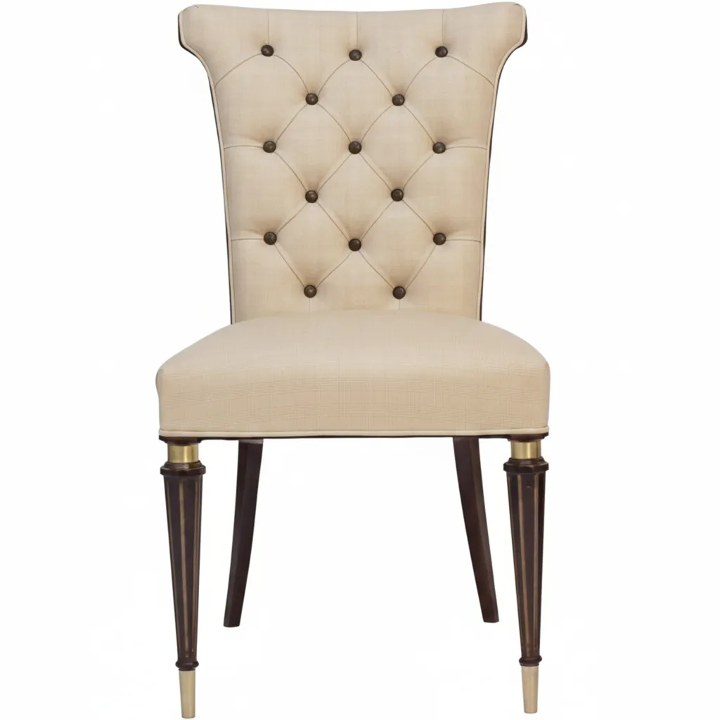 6 chaises anciennes prêtes à être restaurées, avec un design élégant et un rembourrage clair dans un cadre accueillant.