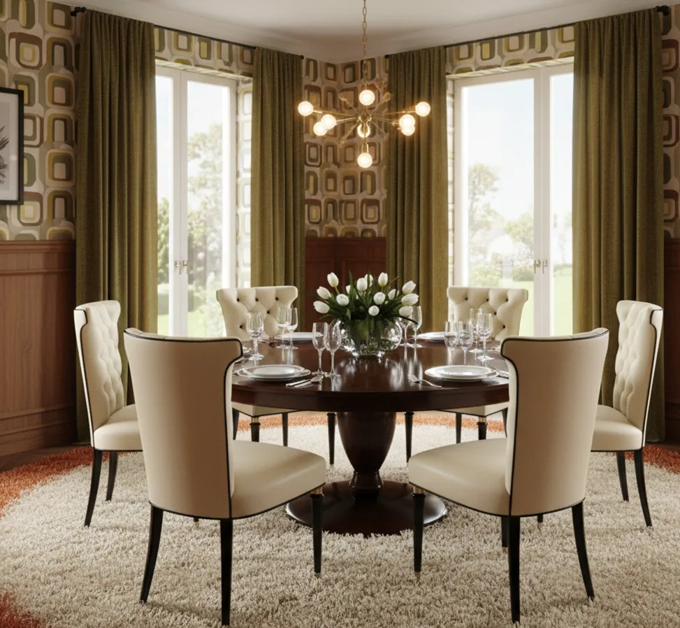 Set aus sechs antiken Stühlen, bereit zur Restaurierung, um einen eleganten Esstisch