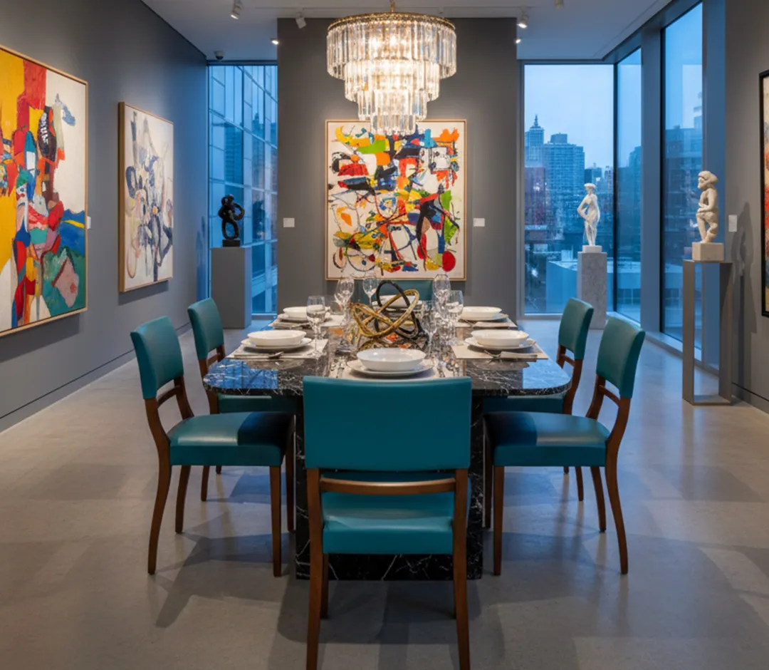 sei sedie antiche da restaurare in un ambiente moderno