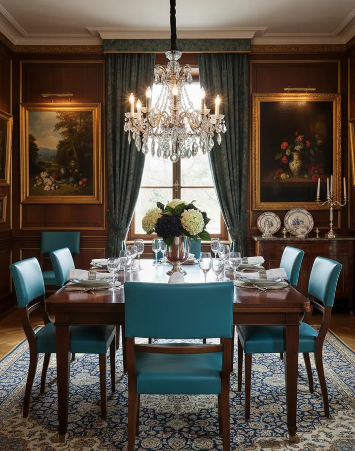 Six antique chairs with elegant decor in a cozy setting, ready for restoration.