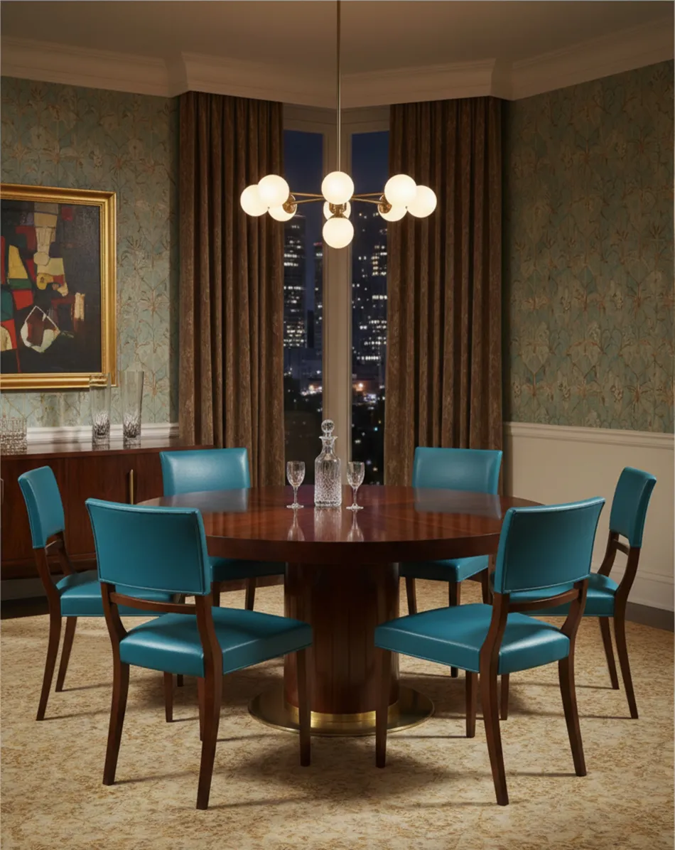 Set aus 6 antiken Stühlen zum Restaurieren in einem eleganten Ambiente