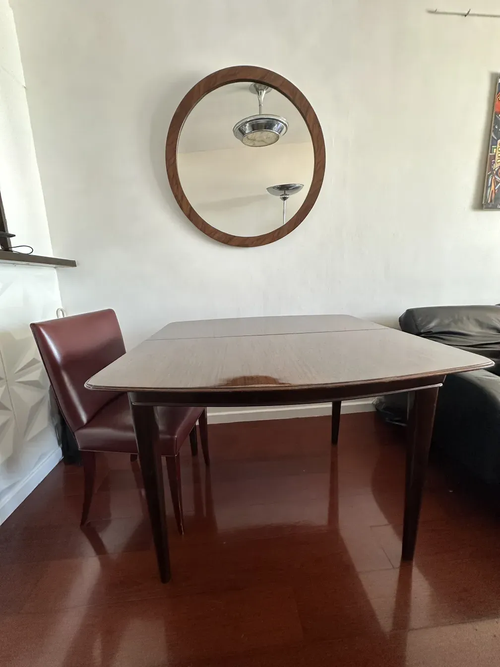 8 antique chairs in a living room setting