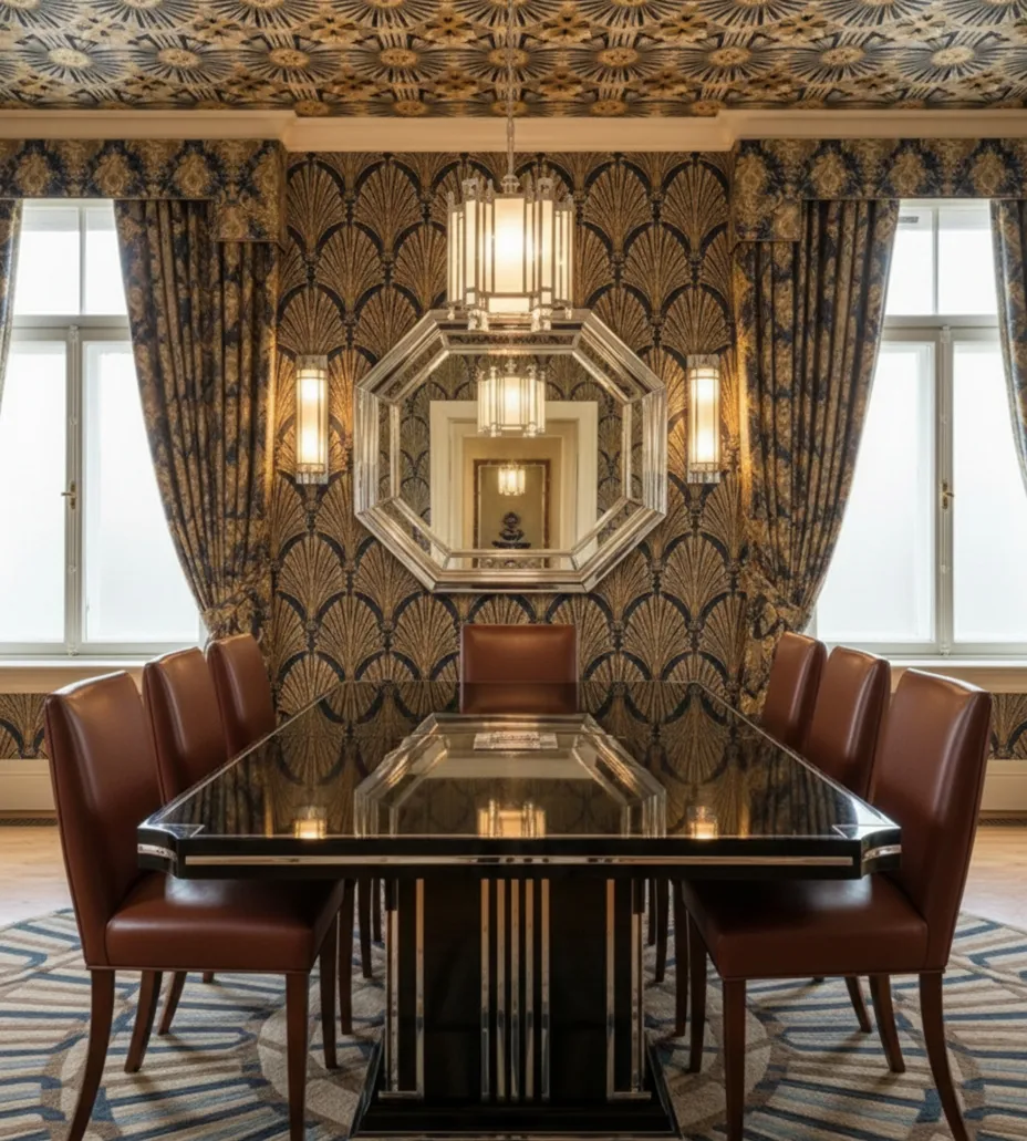 Oito cadeiras antigas para restaurar em um ambiente elegante.