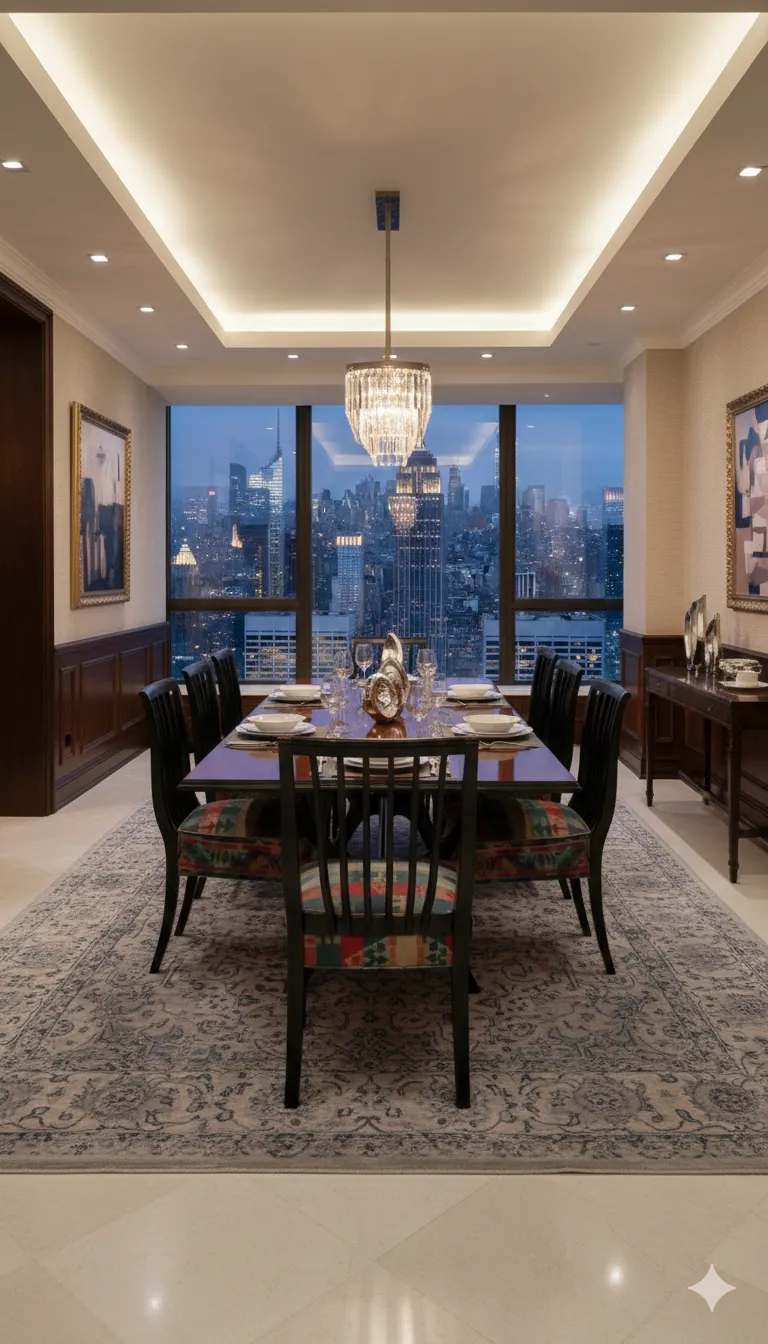 8 antique chairs to restore, surrounded by an elegant environment with views