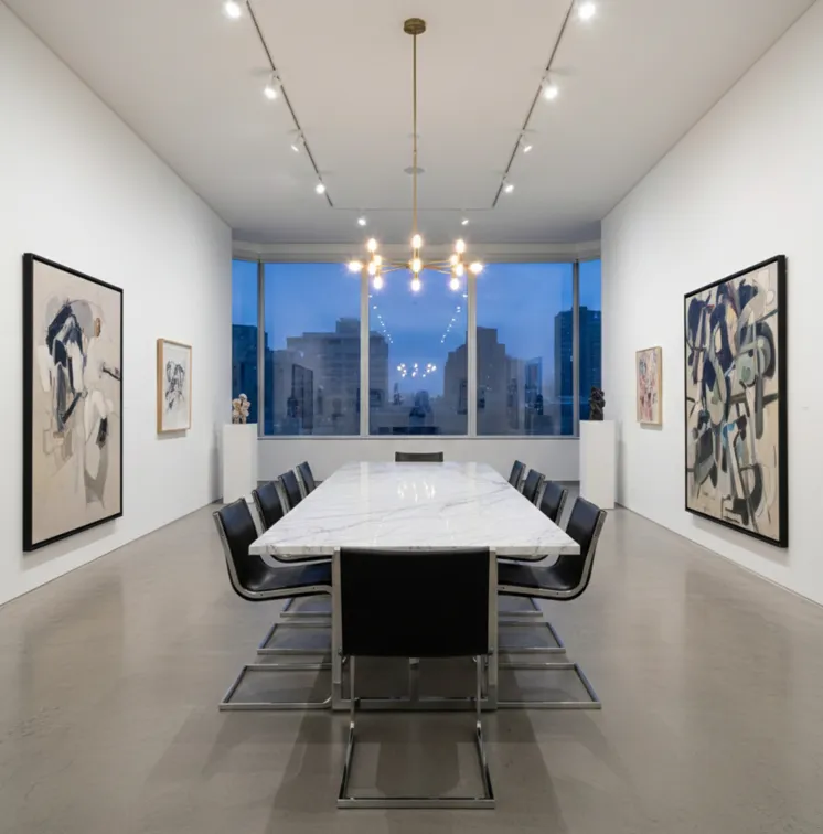 10 antique chairs in a modern setting, perfect for restoration.