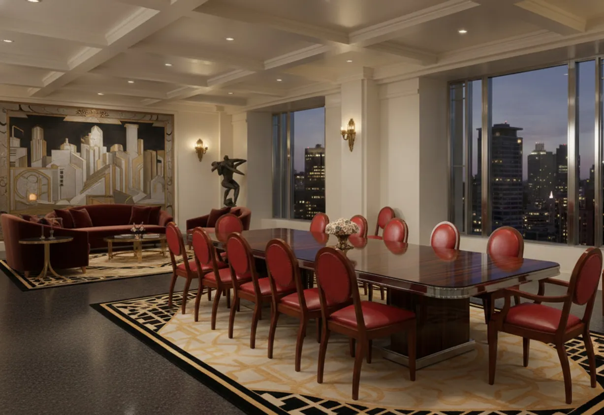 Ambiente elegante con 12 sedie antiche da restaurare