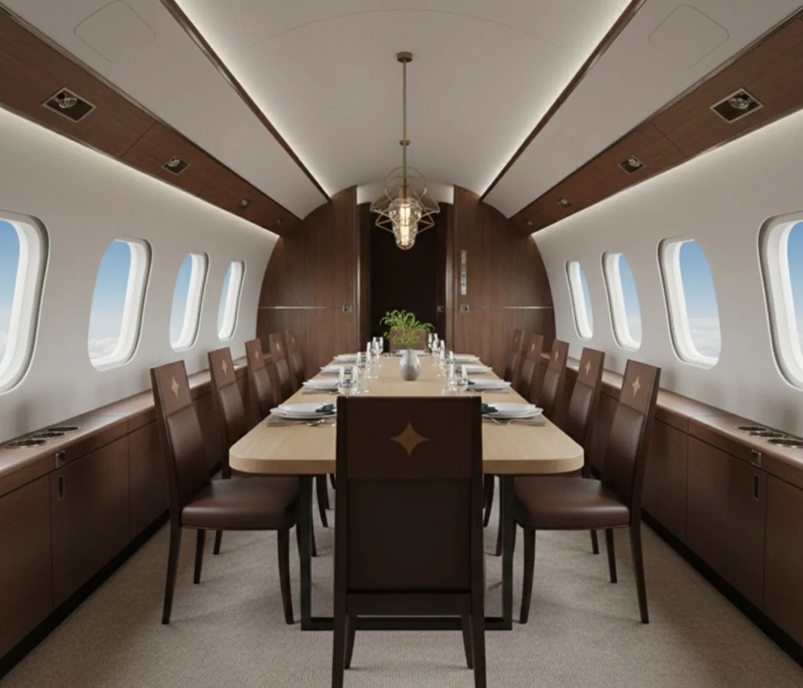 Salle élégante avec 12 chaises anciennes prêtes à être restaurées.