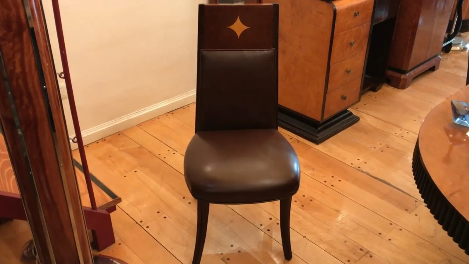 Twelve antique chairs for restoration, simple designs, in a stylish setting