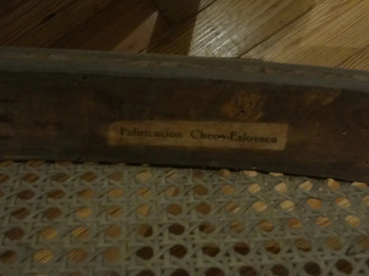 View of vintage Thonet chairs in a cozy setting.