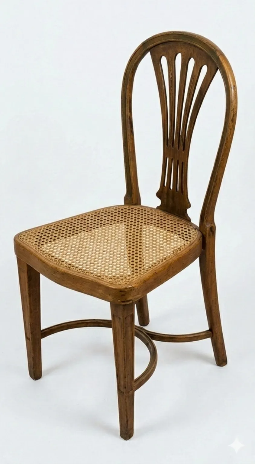 12 cadeiras antigas thonet com design clássico e assento de vime, para restaurar