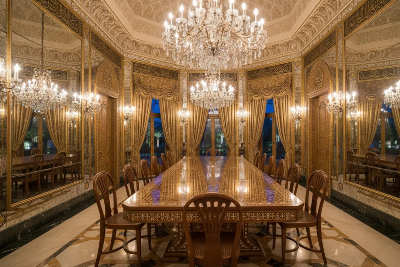 Vista di 12 sedie antiche thonet da restaurare in una sala da pranzo elegante