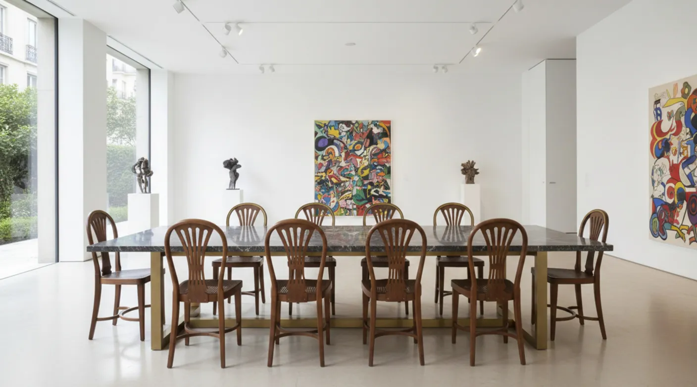 Set bestehend aus 12 antiken thonet stühlen, bereit zur restaurierung