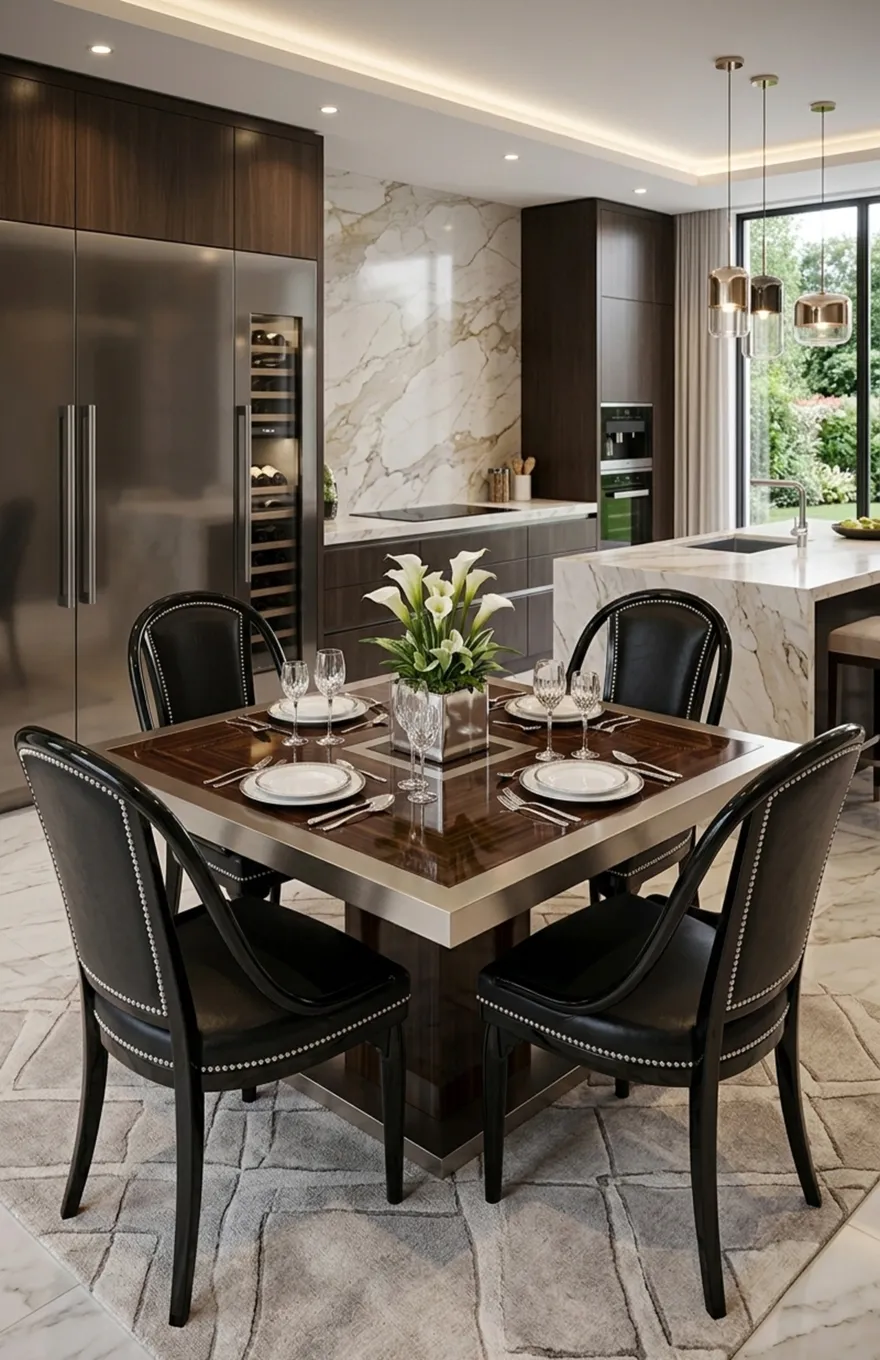 Conjunto de 4 sillas antiguas Thonet a restaurar, en un entorno moderno.