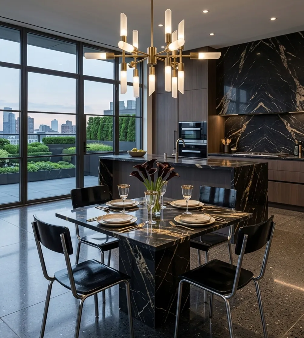 現代的な環境にある椅子4脚古いバウハウス。