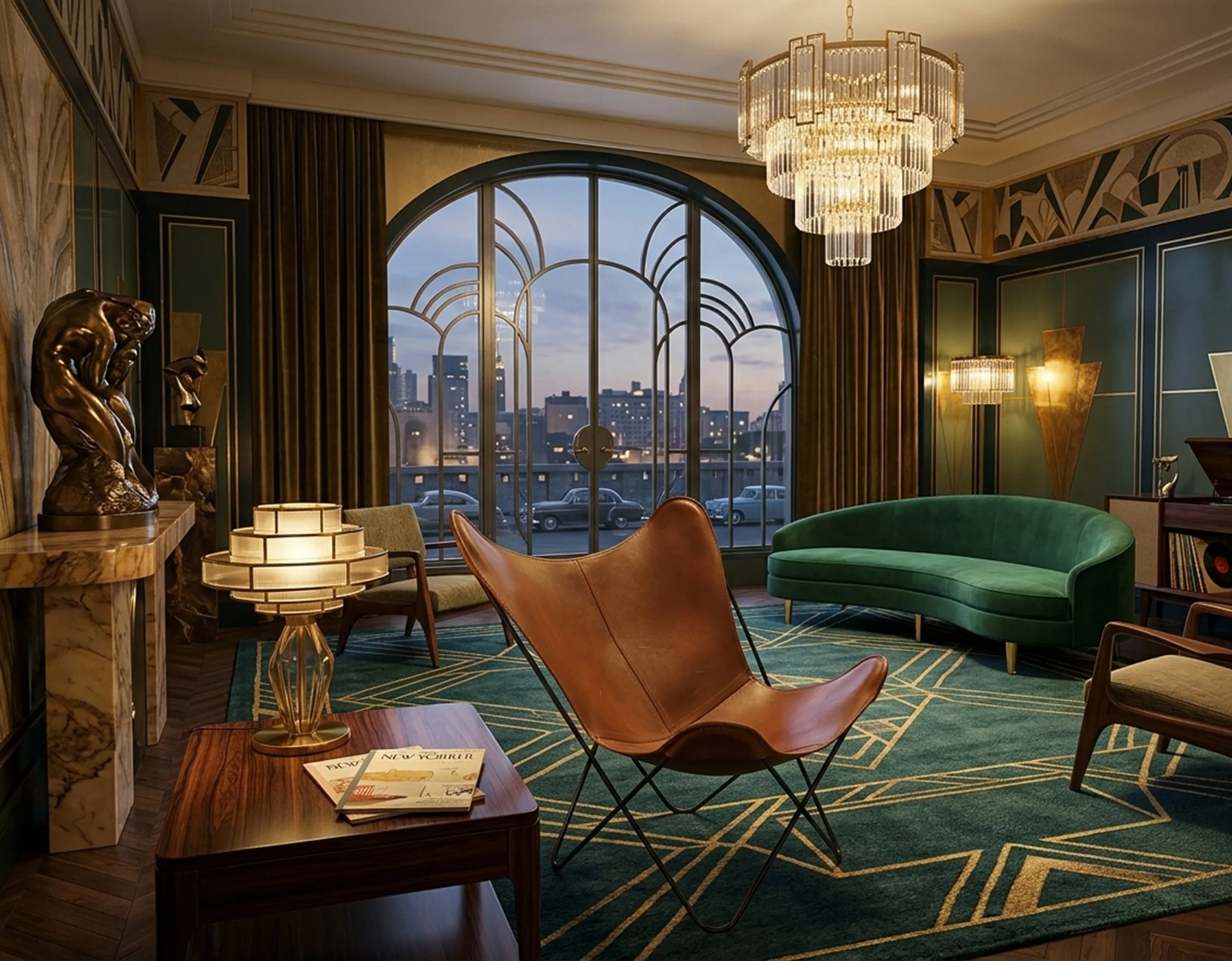 Poltrona BKF antica in un ambiente elegante.