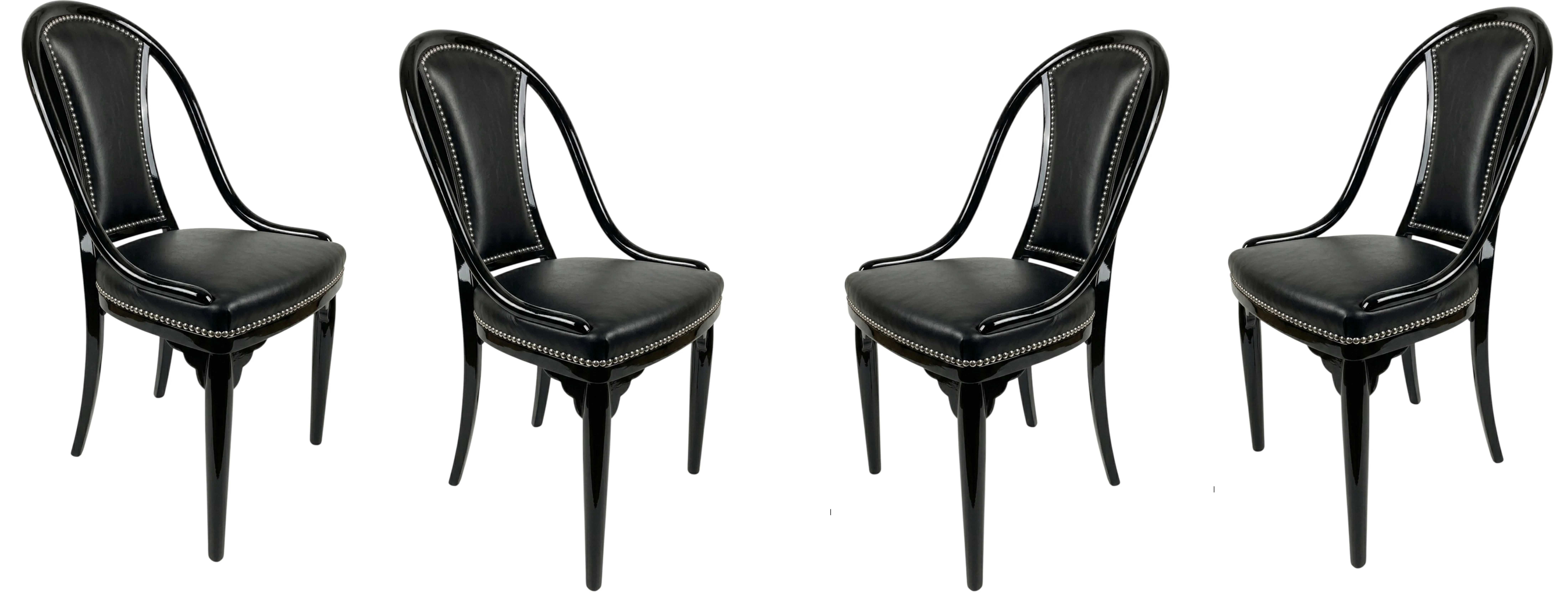 Set di 4 sedie antiche da restaurare, design classico