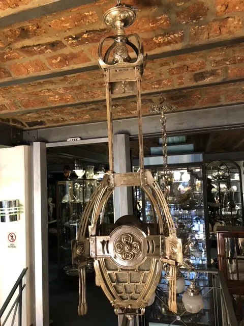 Lampada a sospensione antica in stile Mackintosh