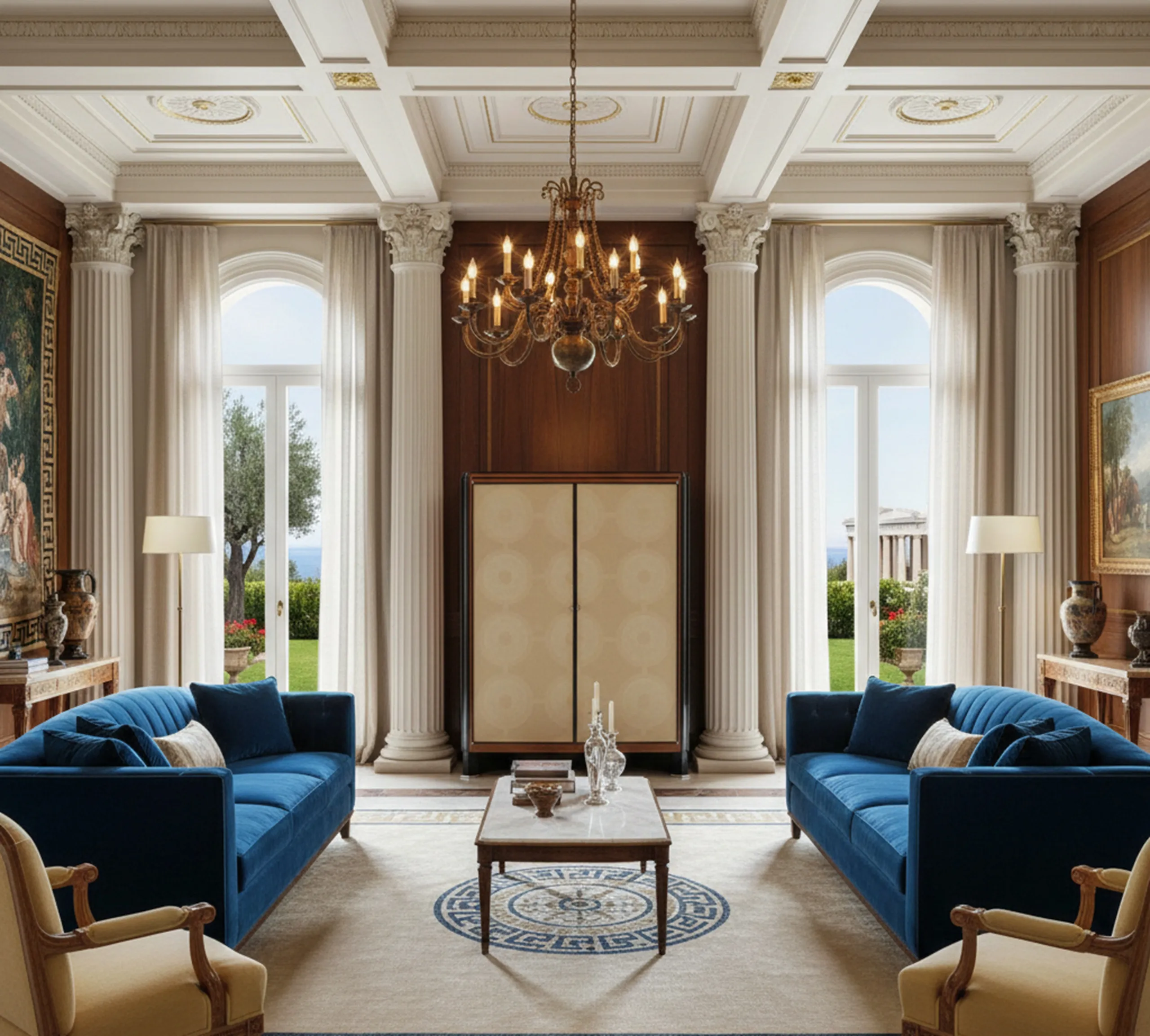 古董书架，设计优雅，氛围舒适