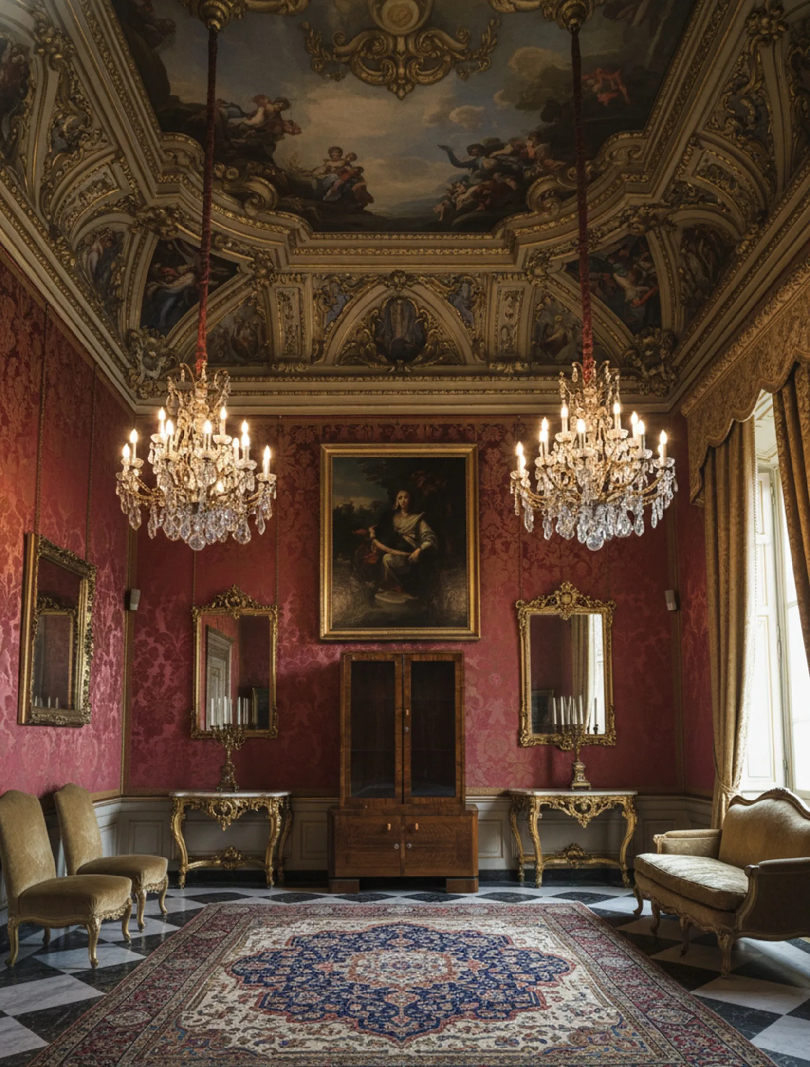 Antigua biblioteca con libros en un entorno elegante